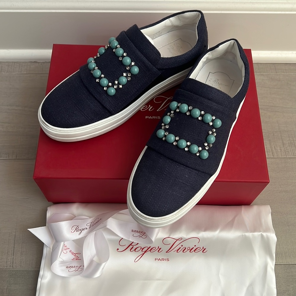 Roger vivier blue sneakers